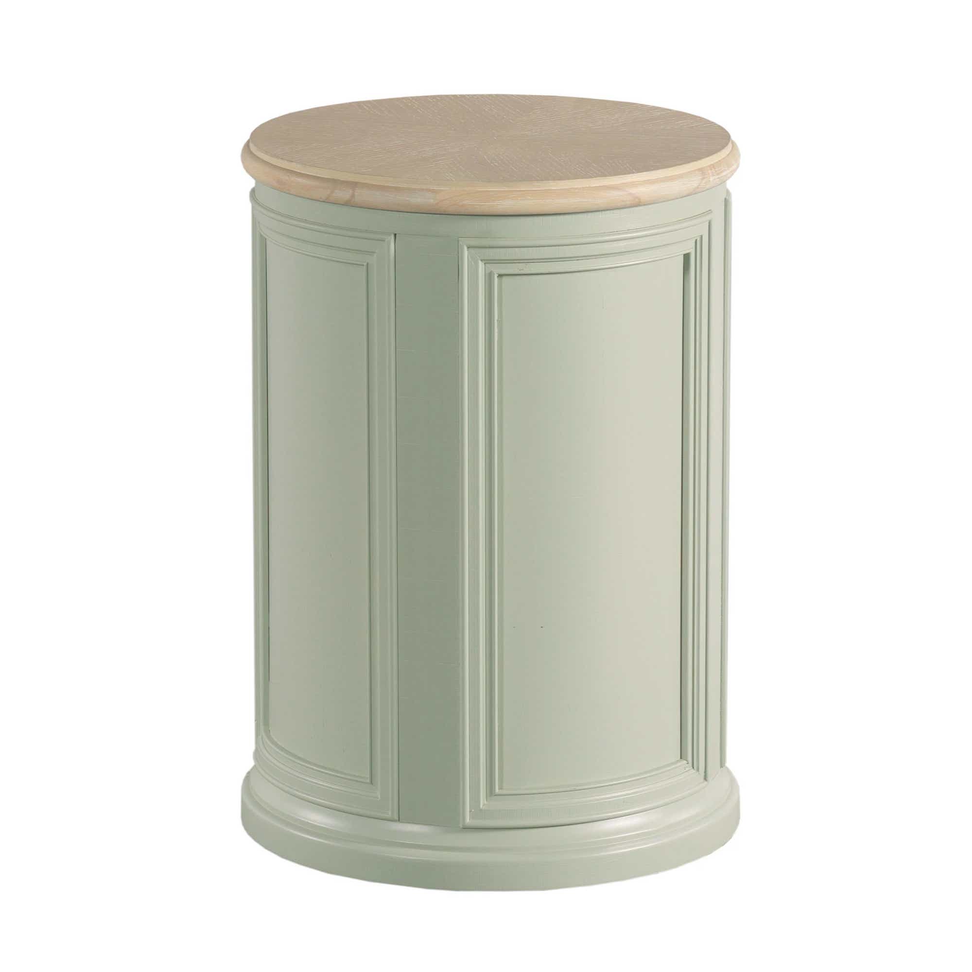 Liza Round Accent Table Sage Green