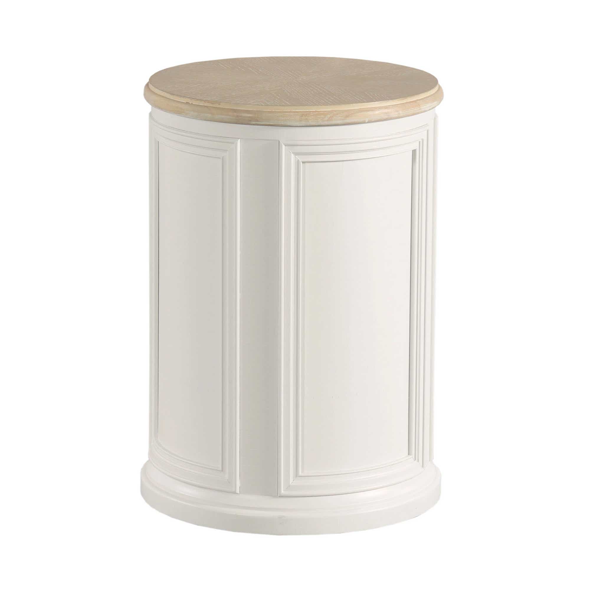 Liza Round Accent Table Pure White
