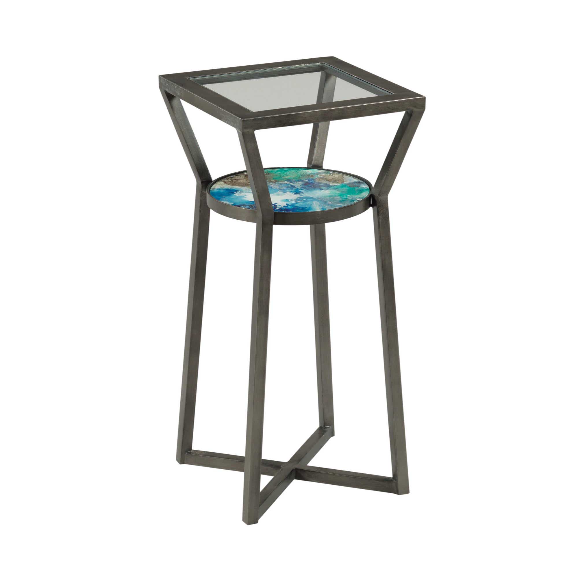 Hidden Treasures Carroll Square Accent Table