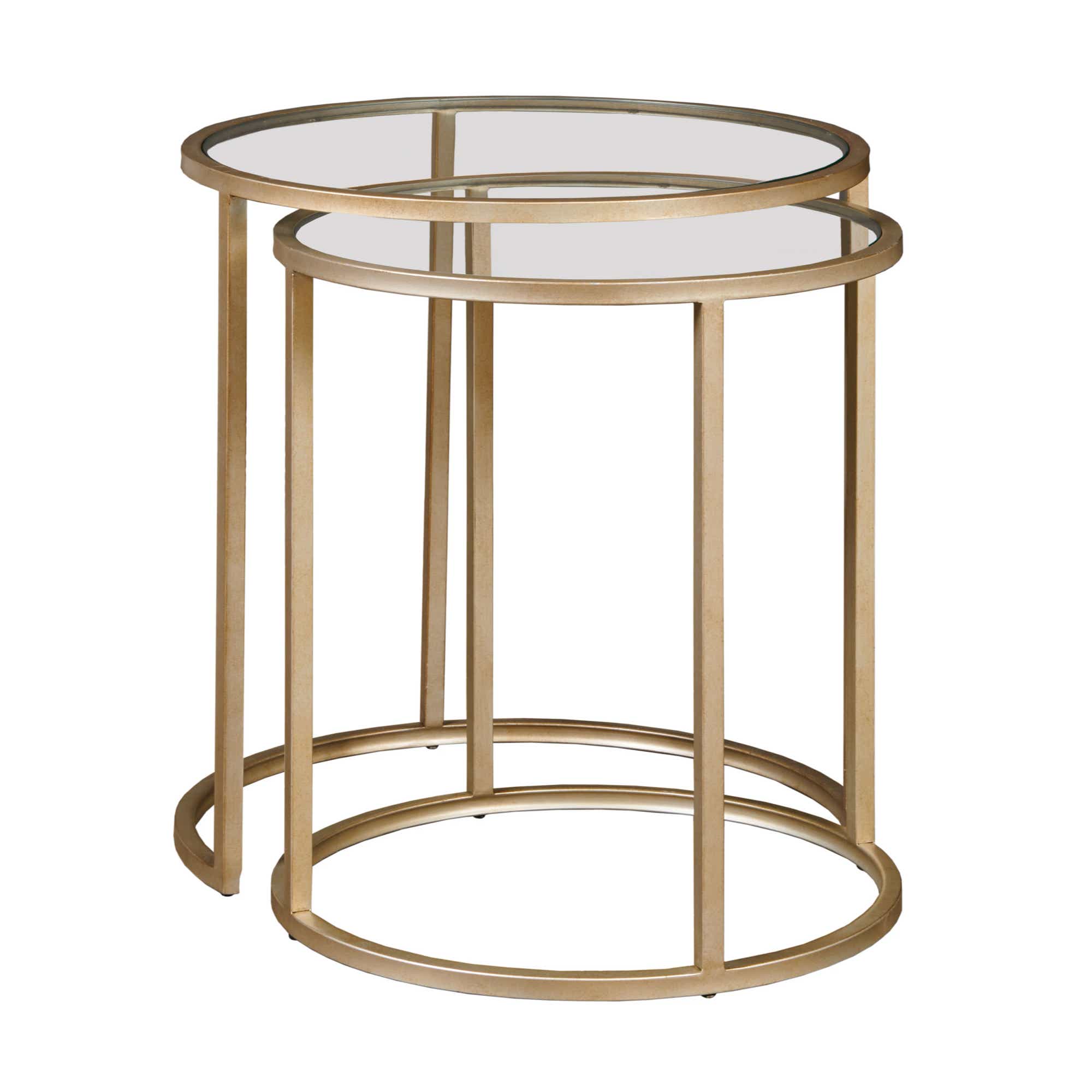 Hidden Treasures Abstract Nesting End Table Set