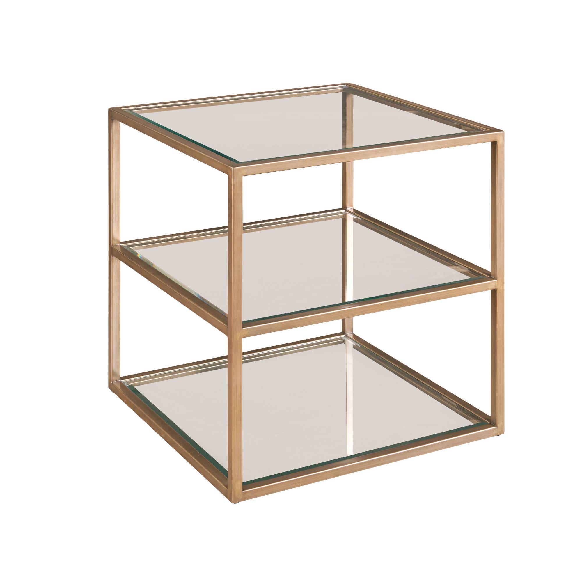 Hidden Treasures Abstract Tiered End Table