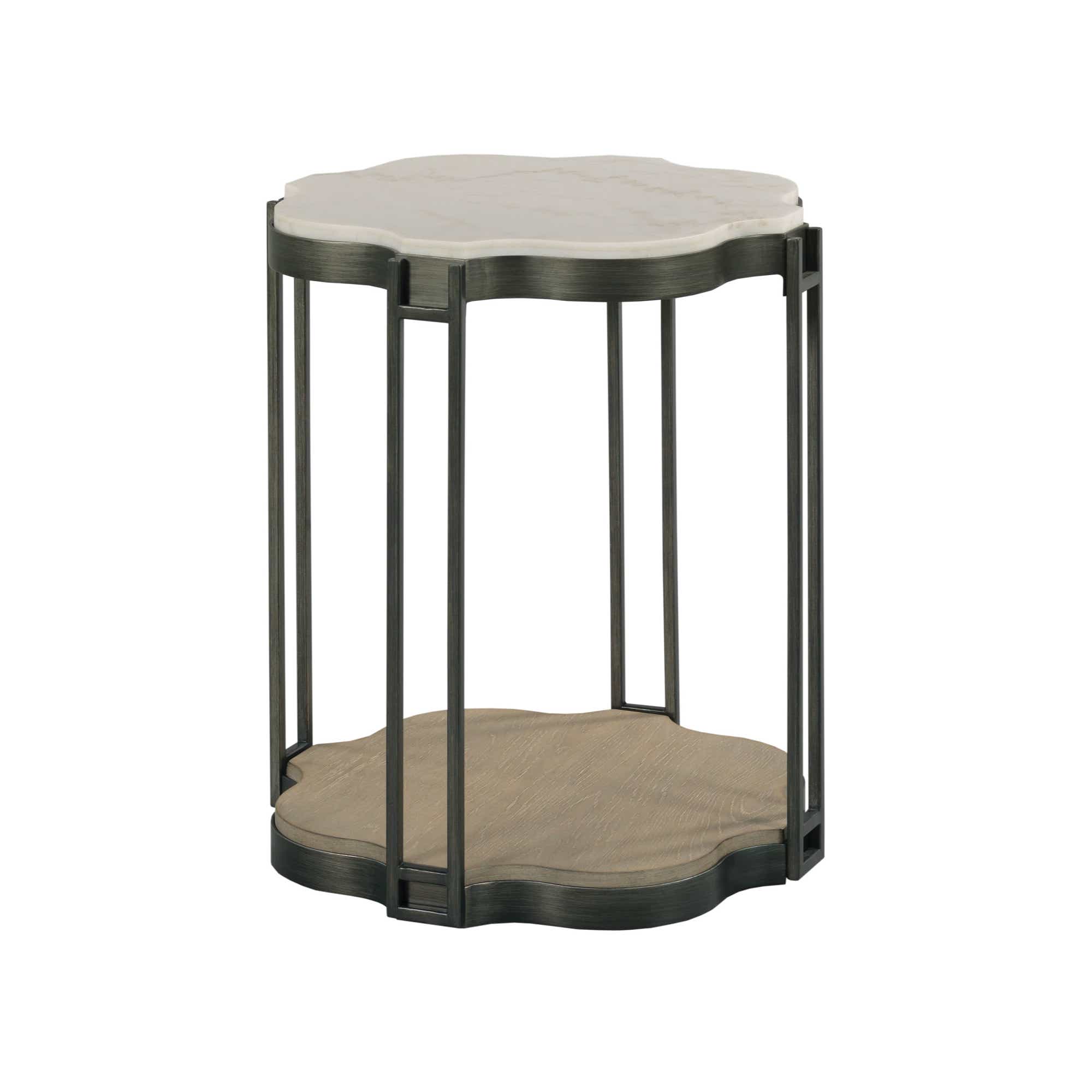 Hidden Treasures Shaped End Table