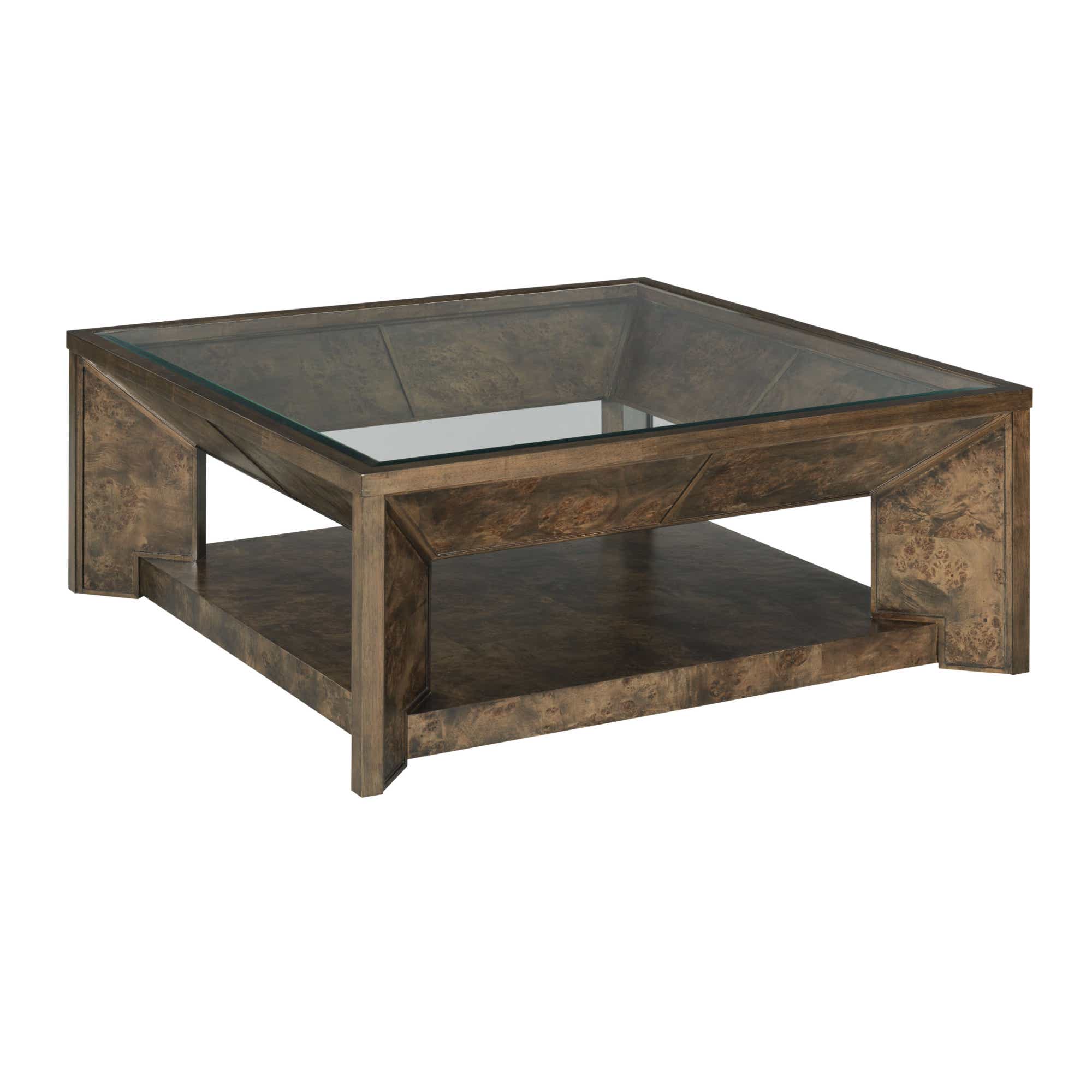Hidden Treasures Burl Cocktail Table