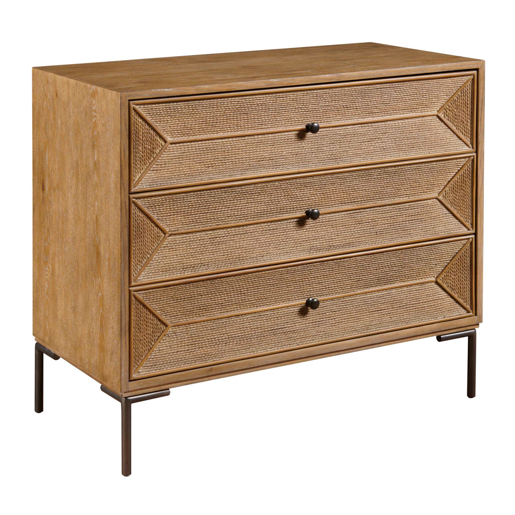 Hidden Treasures Roped In Three Drawer Chest