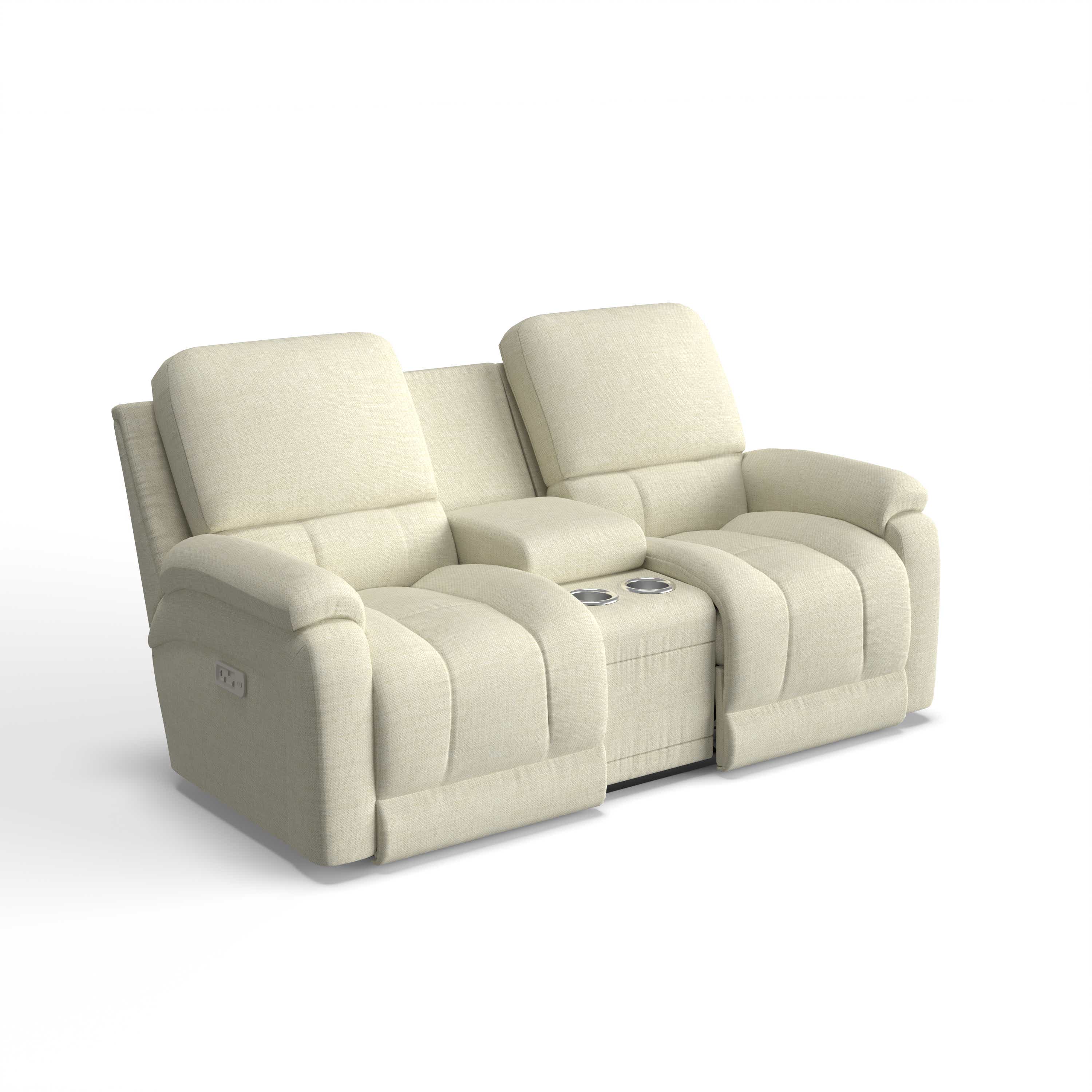 Greyson Power Reclining Loveseat w/ Headrest, Lumbar & Console, In Stock