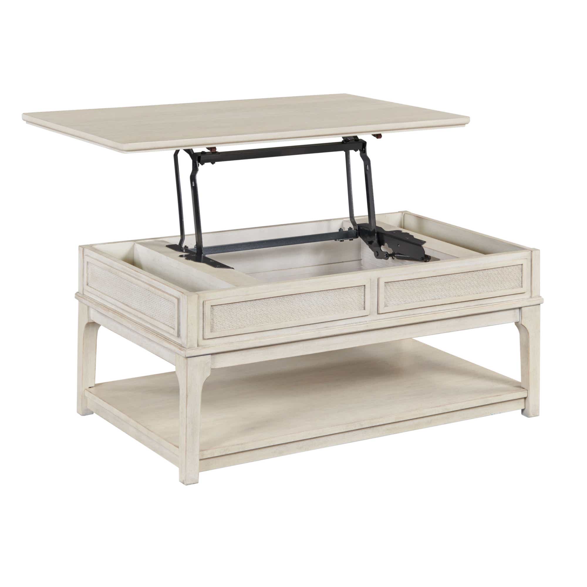 Serra Rectangular Lift Top Coffee Table Classic White