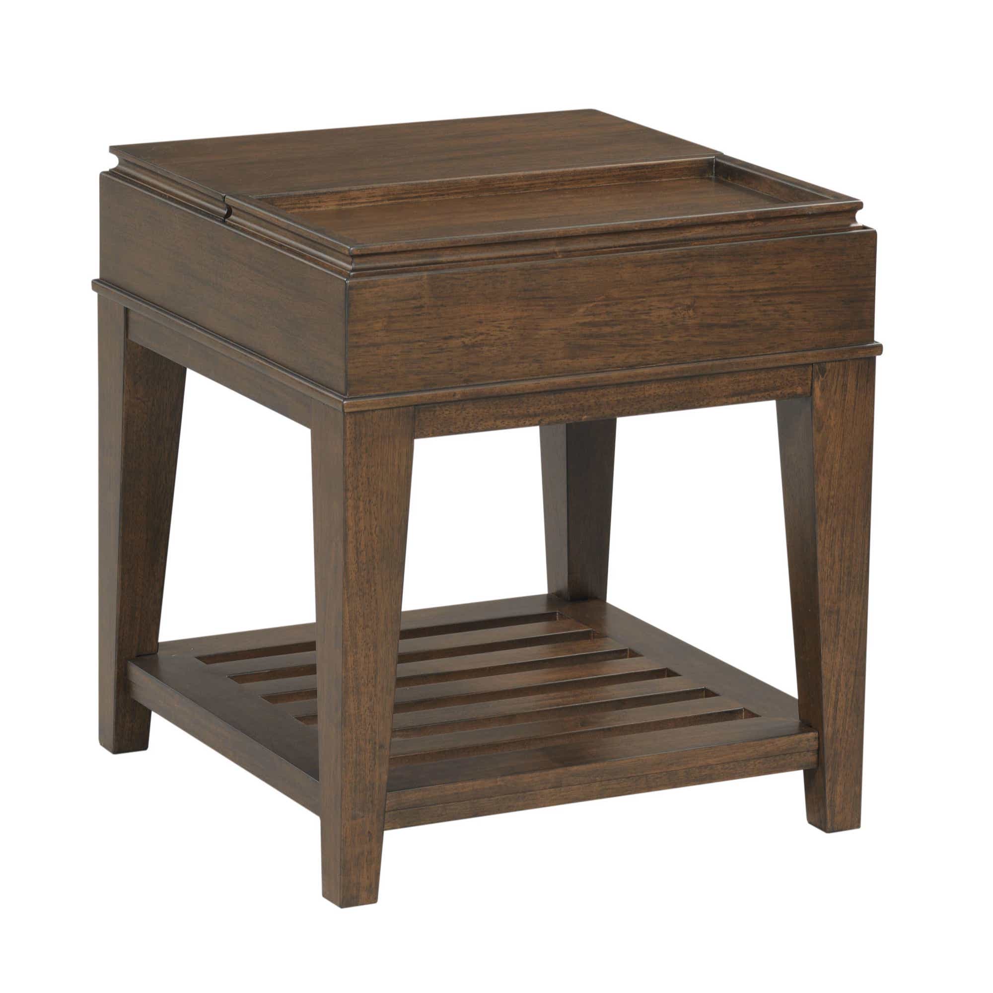 Hidden Treasures Tray Top End Table