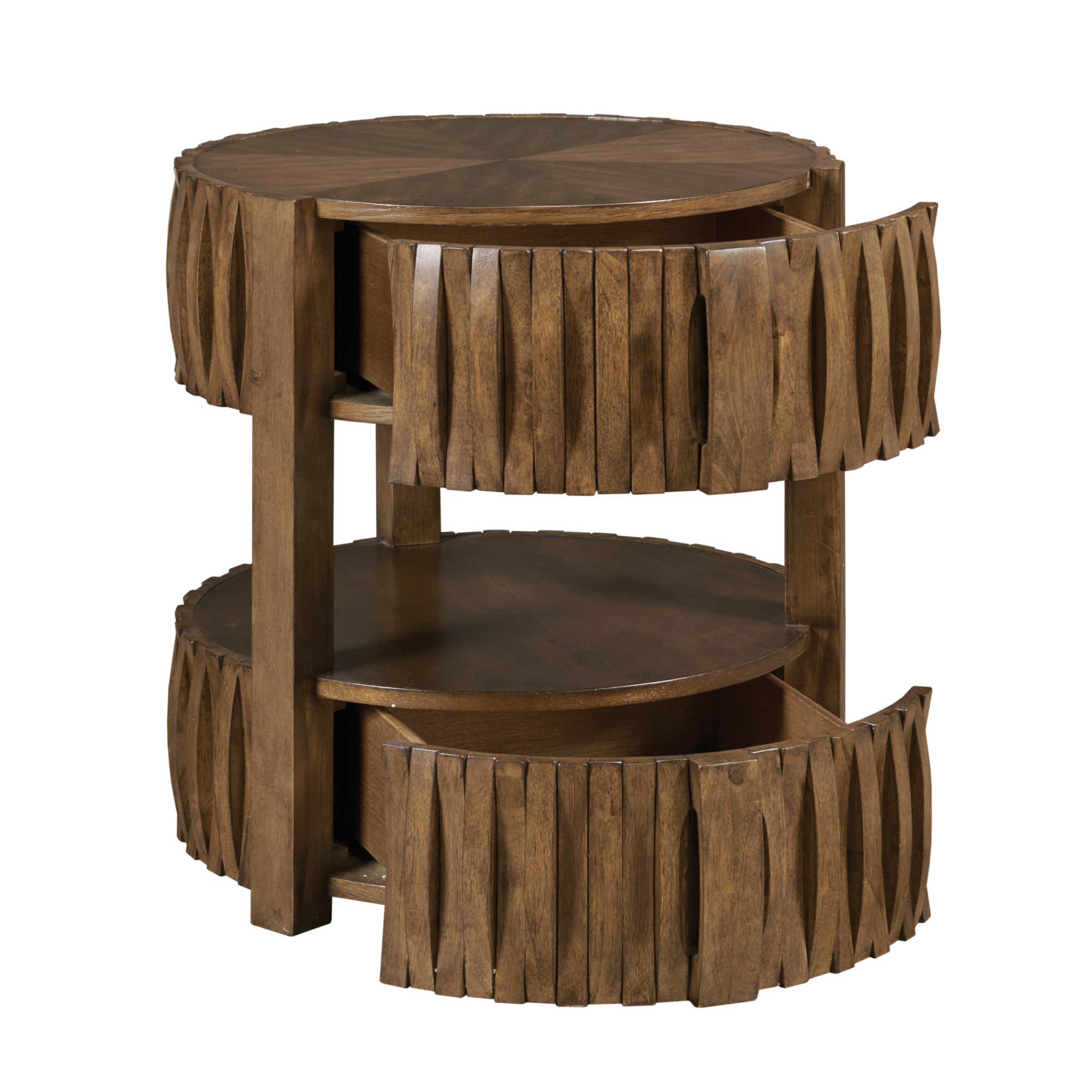 Hidden Treasures Round End Table