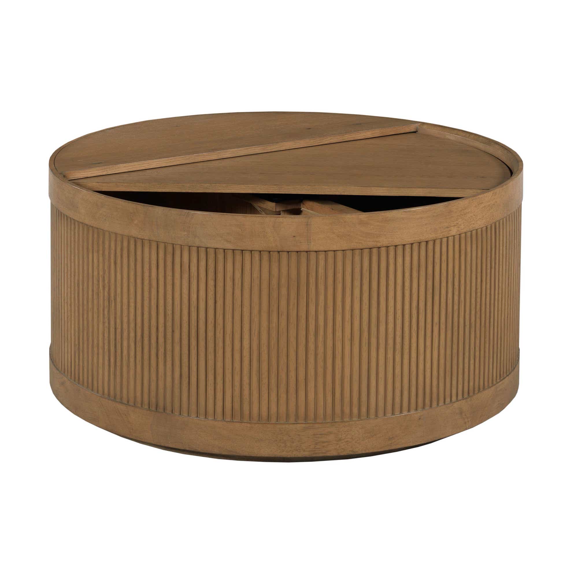 Hidden Treasures Reeded Storage Coffee Table